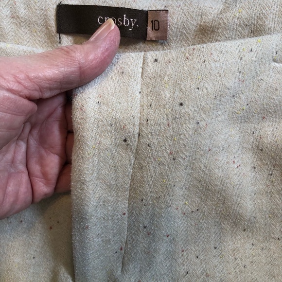 Ladies comfy dress slacks -beige-size 10 - Picture 4 of 8